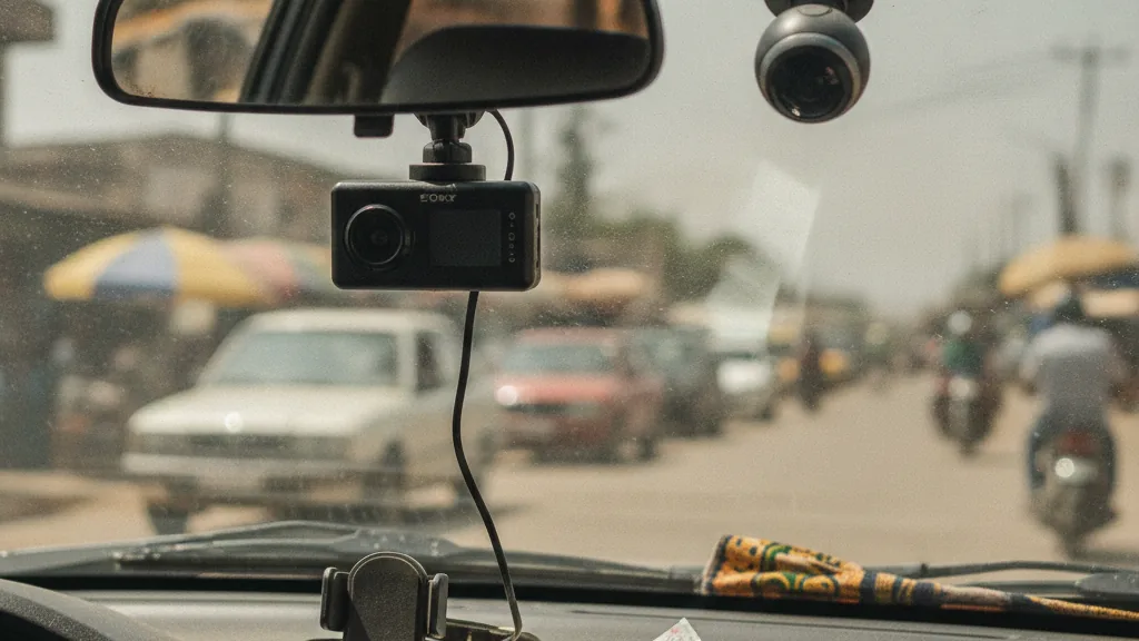 Front and rear dashcams