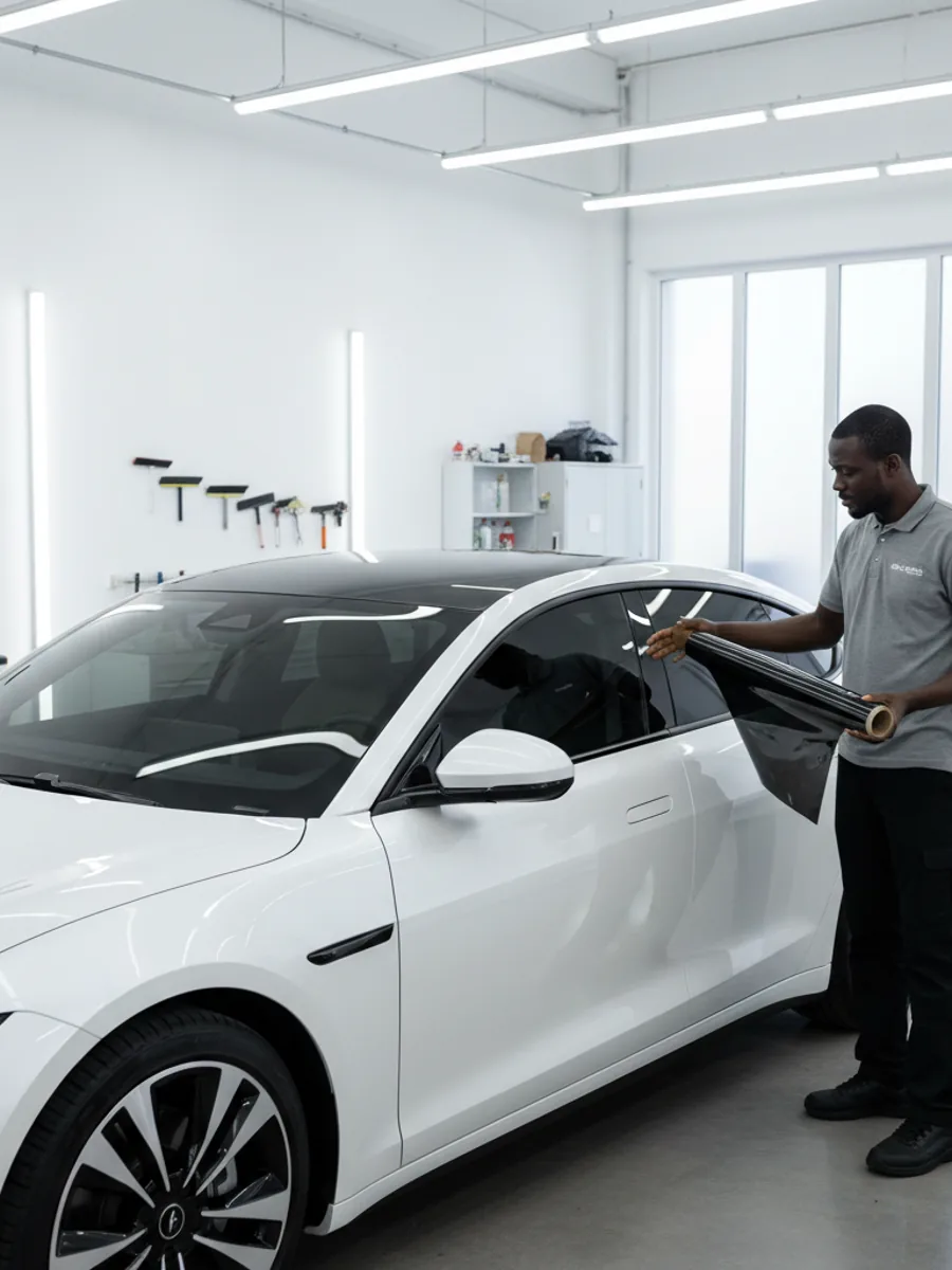 Car window tint by Car Tracker Nigeria in Nigeria